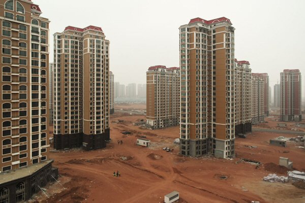Partly-built ghost city in China
